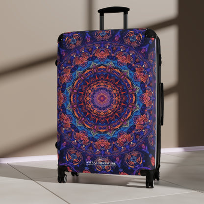 Astral Signature Purple Mandala Travel Suitcase