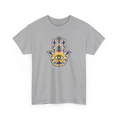Camiseta com símbolo protetor Hamsa da Astral Signature - Astral Design