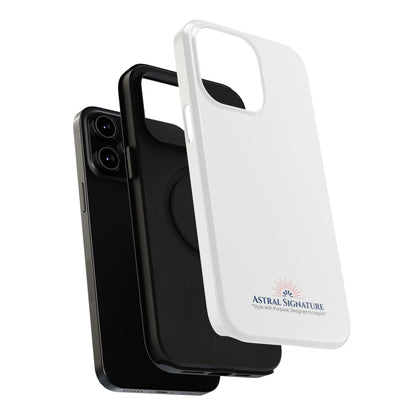 White Phone Case - Impact-Resistant White iPhone & Samsung Galaxy Case by Astral Signature