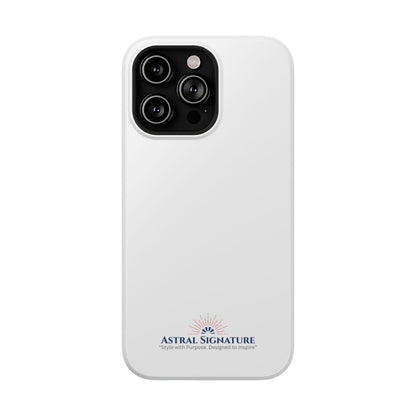 White Phone Case - Impact-Resistant White iPhone & Samsung Galaxy Case by Astral Signature