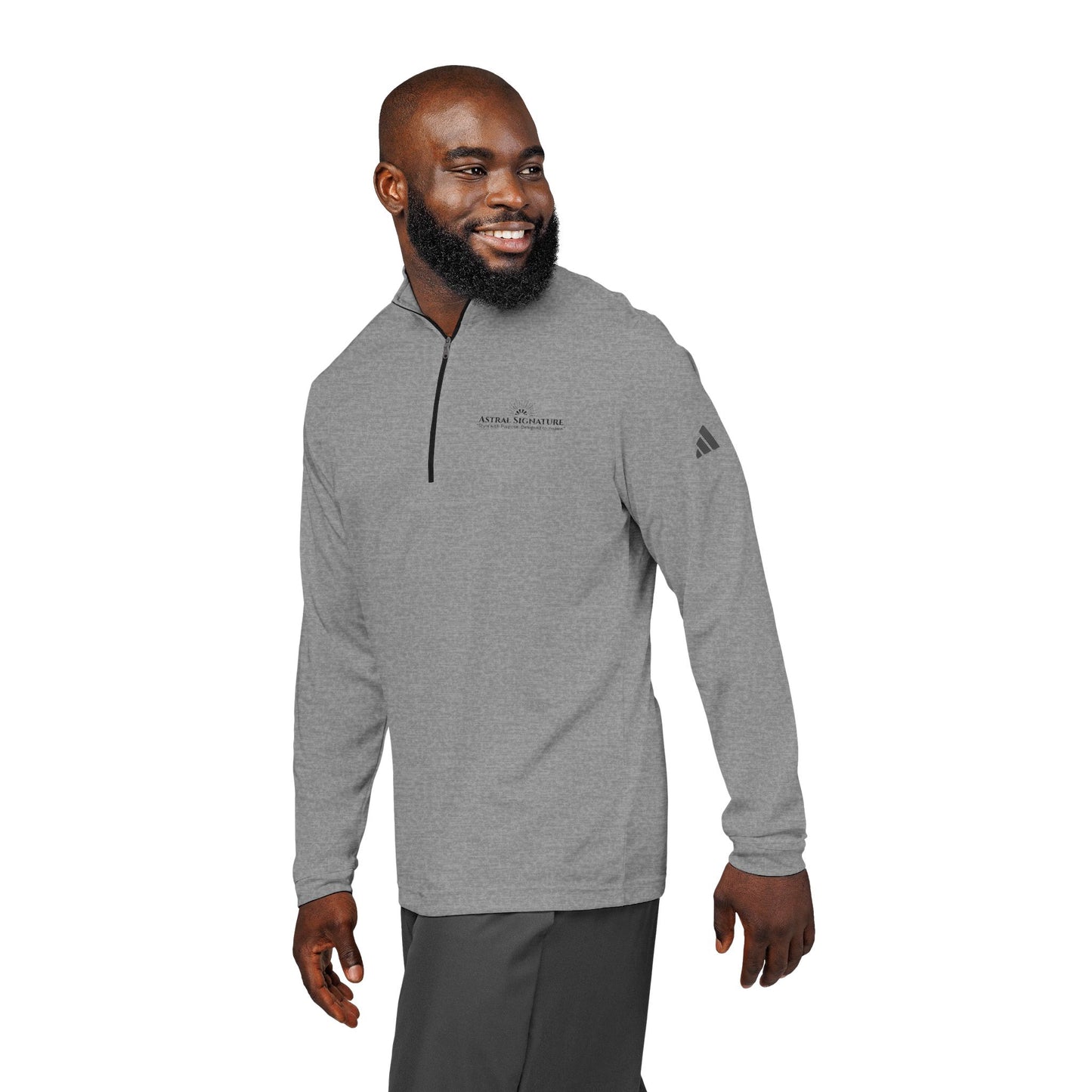 Adidas x Astral Signature Quarter-Zip Pullover - Embroidered Lightweight Performance Top