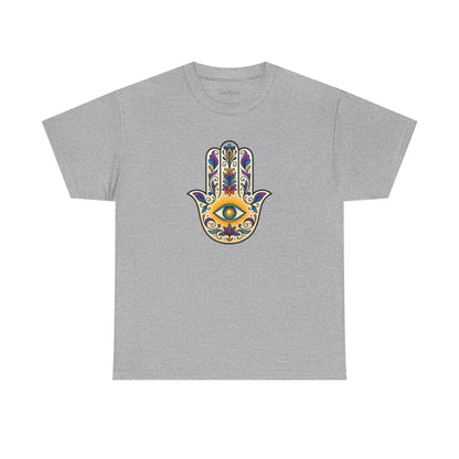 Camiseta com símbolo protetor Hamsa da Astral Signature - Astral Design