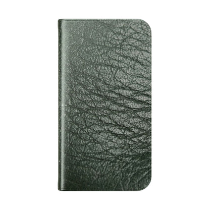 iPhone 16 Series  — Green Vintage Leather Flip Case | Astral Signature™ Edit