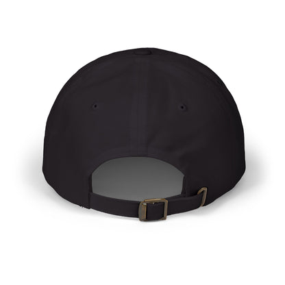 Back view of a gray Classic Dad Cap from the Astral Signature Collection, highlighting its practical design. This unisex baseball hat perfectly represents casual style and is a great Father's Day gift for him.