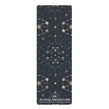 Yoga Mat Celestial Constellation - Stars & Moons - Perfect for Yoga Lovers by Astral Signature
