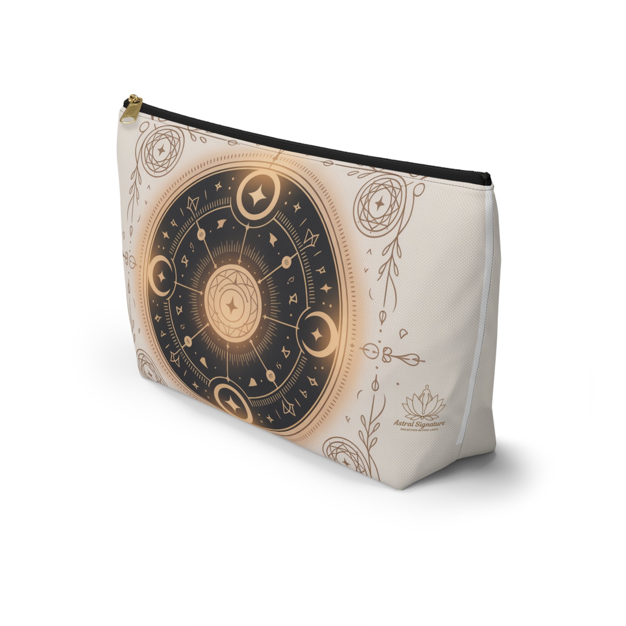 Magical Astrology Pouch, Cosmic Accessory Bag, Zodiac Travel Organizer, Horoscope Makeup Case, Celestial Gift