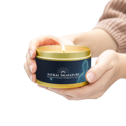 Eco-Friendly Aromatherapy Tin Candles , Relaxation Decor, Gift for Meditation, Birthday, Home Fragrance by Astral Signature