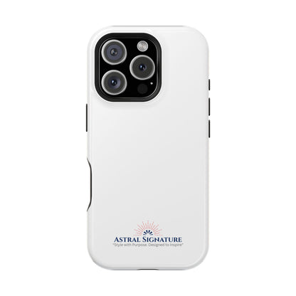 White Phone Case - Impact-Resistant White iPhone & Samsung Galaxy Case by Astral Signature