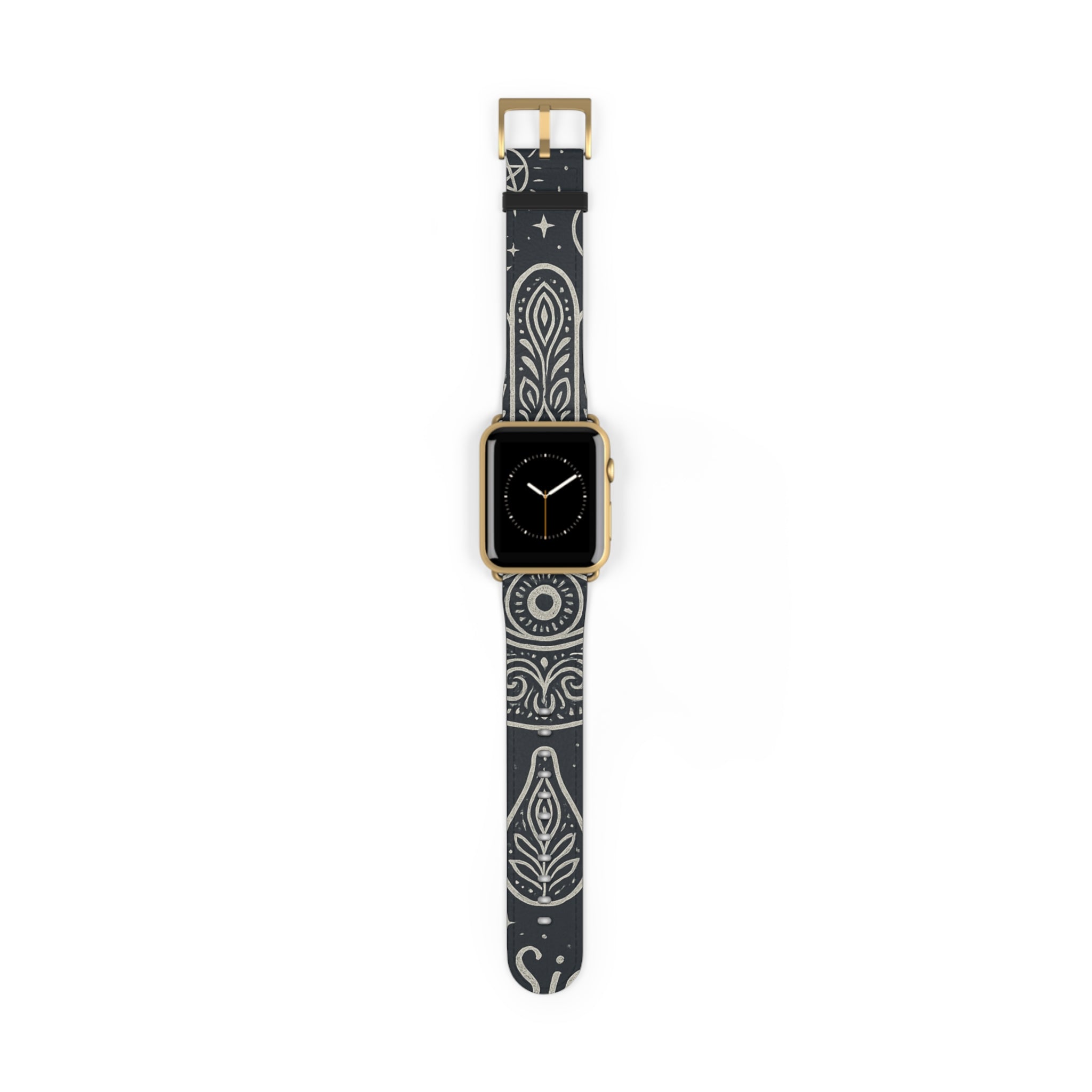 Watch Band - Astral Signature Bohemian Pattern, Ethnic Design, Unique Accessory