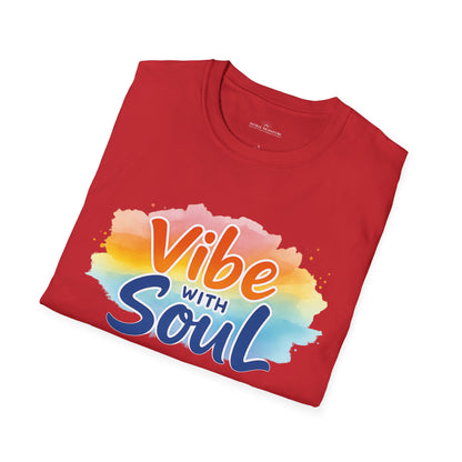 Vibe with Soul Tee, Motivational Unisex Softstyle T-Shirt by Astral Signature