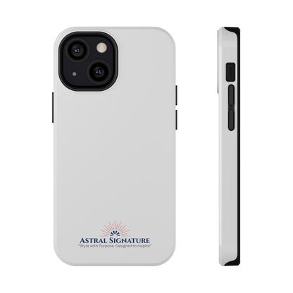 White Phone Case - Impact-Resistant White iPhone & Samsung Galaxy Case by Astral Signature