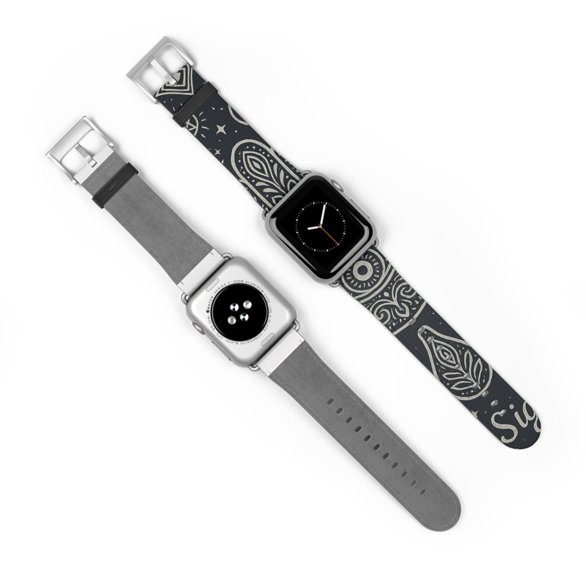 Watch Band - Astral Signature Bohemian Pattern, Ethnic Design, Unique Accessory