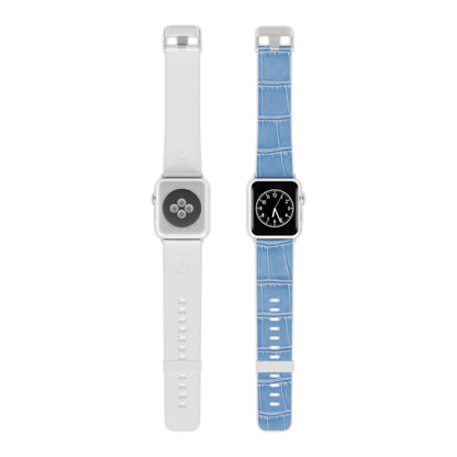 Apple Watch Band — Light Blue Croc Leather | Astral Signature™