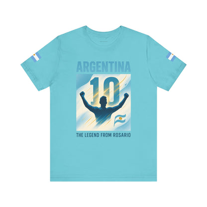 Argentina Legend from Rosario Team Tee - Casual Fashion T-Shirt, USA World Cup 2026 Limited Edition