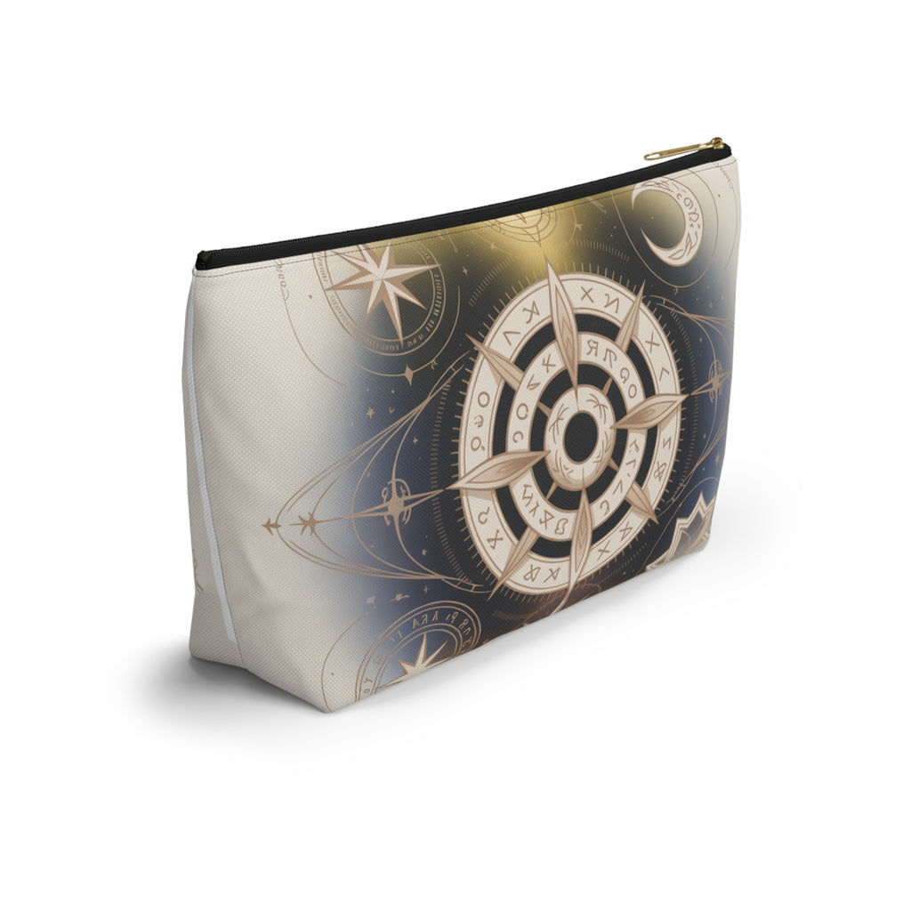 Magical Astrology Pouch, Cosmic Accessory Bag, Zodiac Travel Organizer, Horoscope Makeup Case, Celestial Gift