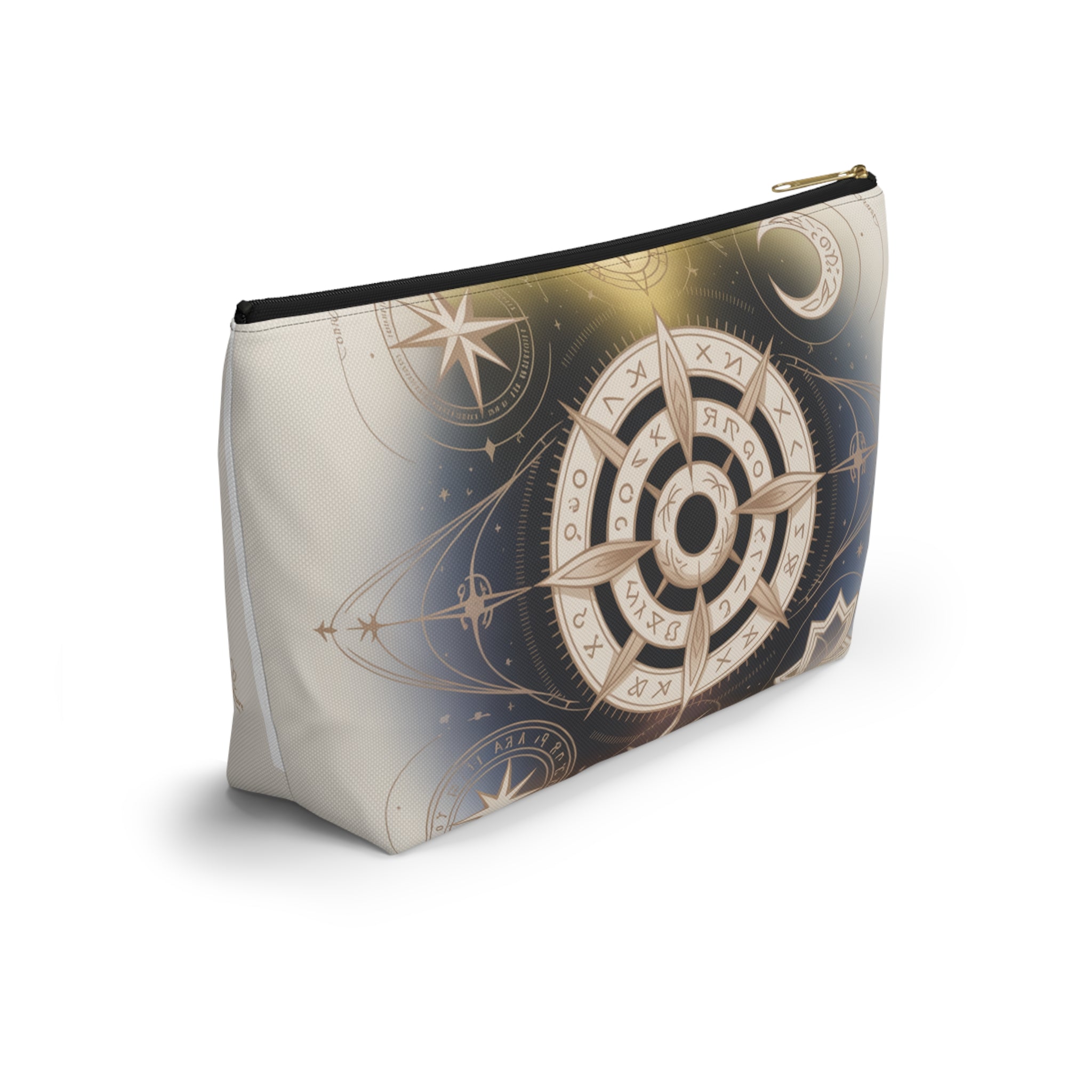Magical Astrology Pouch, Cosmic Accessory Bag, Zodiac Travel Organizer, Horoscope Makeup Case, Celestial Gift
