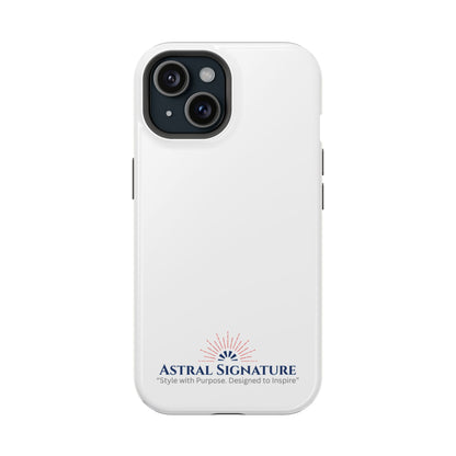 White Phone Case - Impact-Resistant White iPhone & Samsung Galaxy Case by Astral Signature