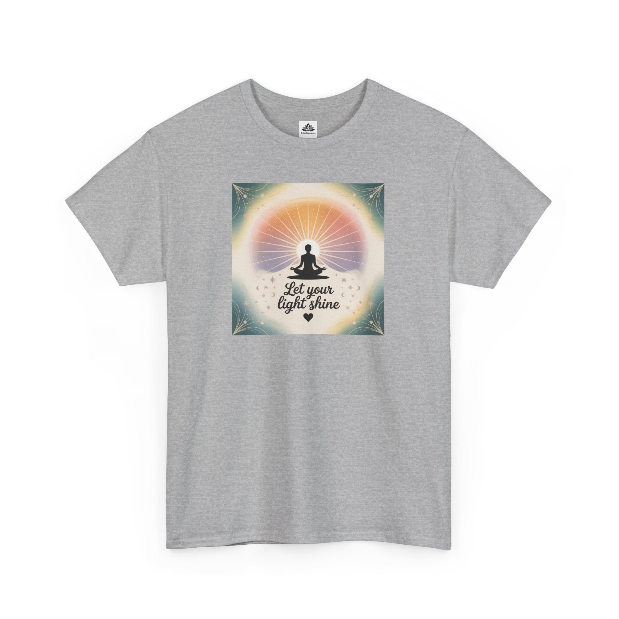 Motivational Unisex Tee: Let Your Light Shine Collection by Quetal Travel ASTRAL