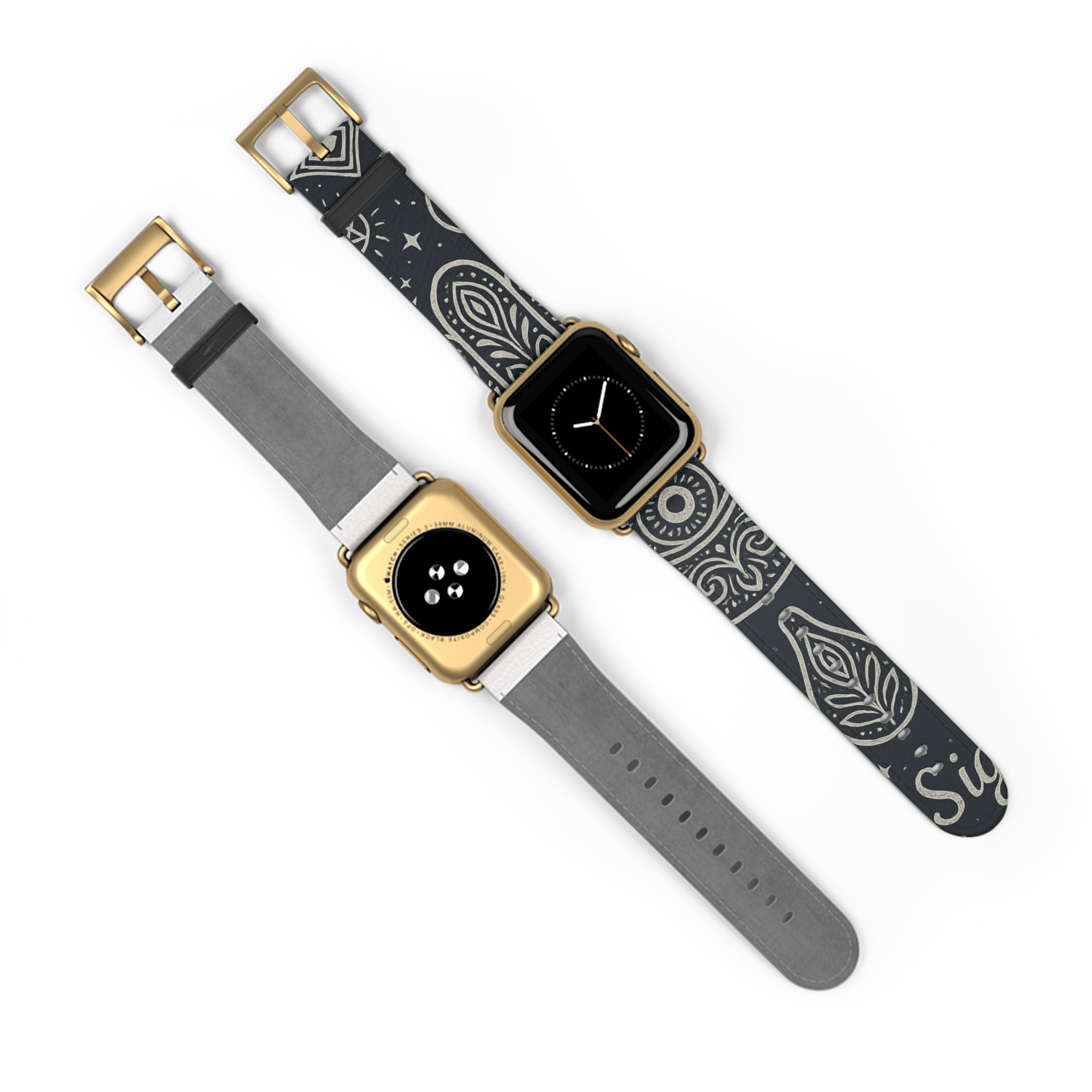 Watch Band - Astral Signature Bohemian Pattern, Ethnic Design, Unique Accessory