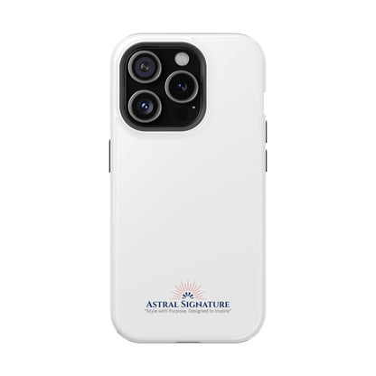 White Phone Case - Impact-Resistant White iPhone & Samsung Galaxy Case by Astral Signature