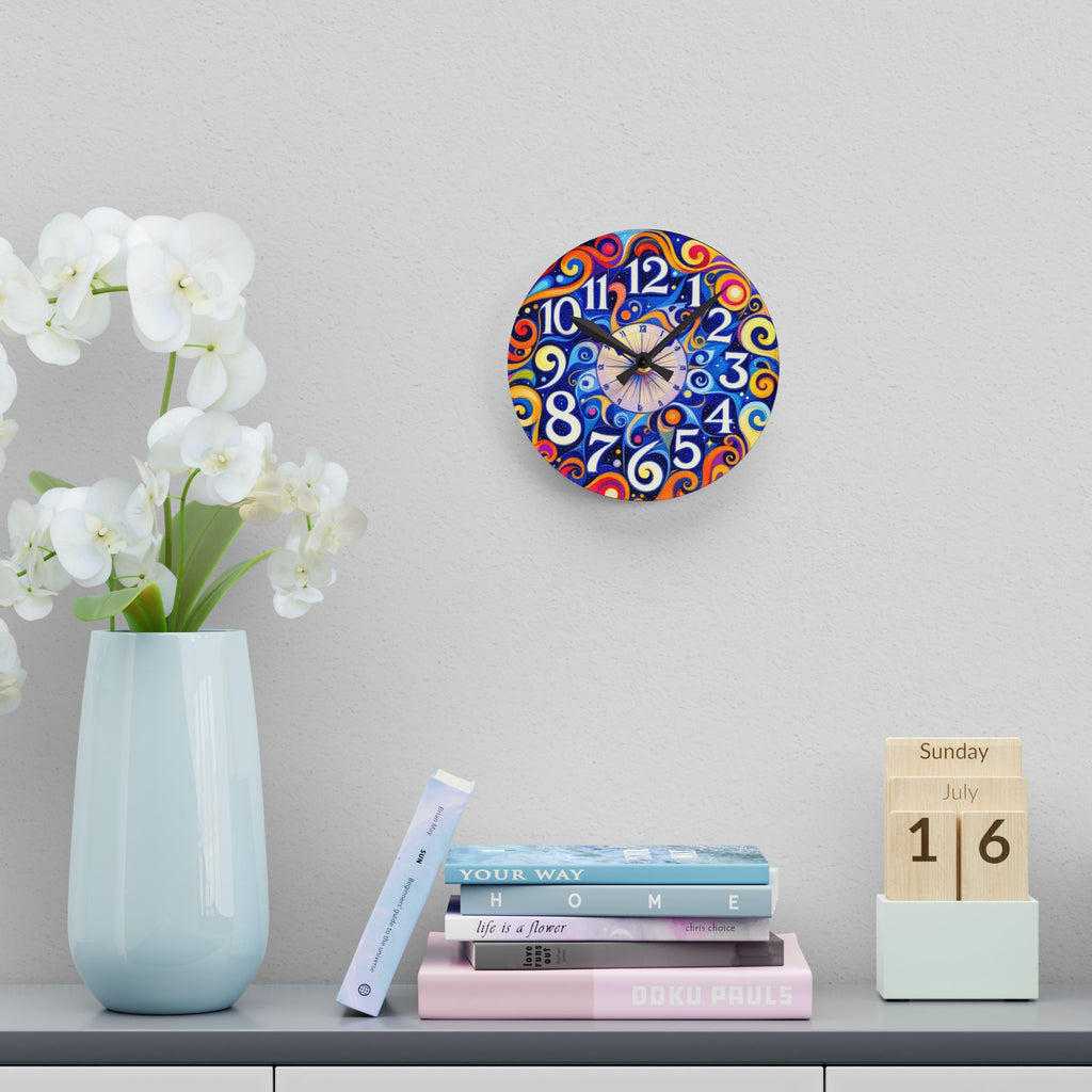AstralSignature Vintage Acrylic Wall Clock