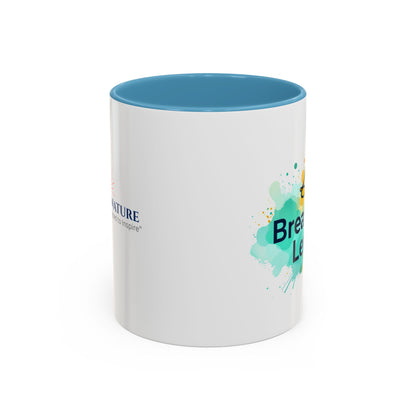 Breathe in and Let go Motivational and Inspirational Coffee Mug by Astral Signature