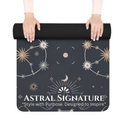 Yoga Mat Celestial Constellation - Stars & Moons - Perfect for Yoga Lovers by Astral Signature