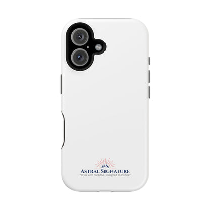 White Phone Case - Impact-Resistant White iPhone & Samsung Galaxy Case by Astral Signature