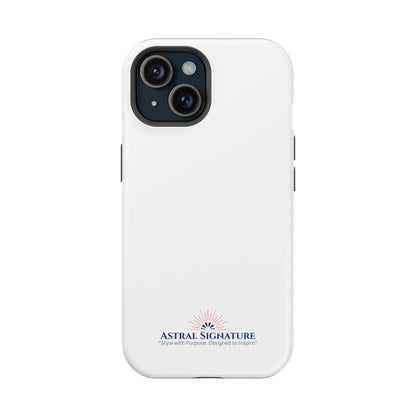 White Phone Case - Impact-Resistant White iPhone & Samsung Galaxy Case by Astral Signature