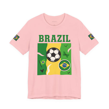 Casual Fashion T-Shirt - GO BRAZIL Team Tee - USA World Cup 2026 Limited Edition