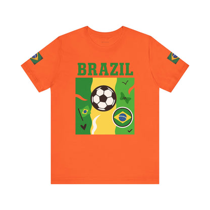 Casual Fashion T-Shirt - GO BRAZIL Team Tee - USA World Cup 2026 Limited Edition