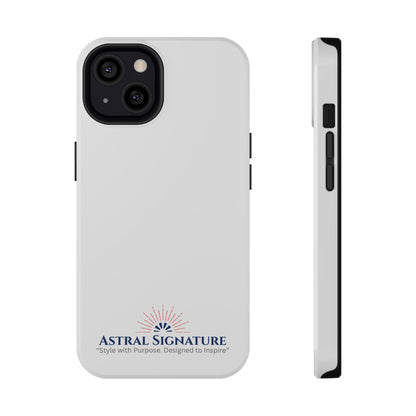 White Phone Case - Impact-Resistant White iPhone & Samsung Galaxy Case by Astral Signature