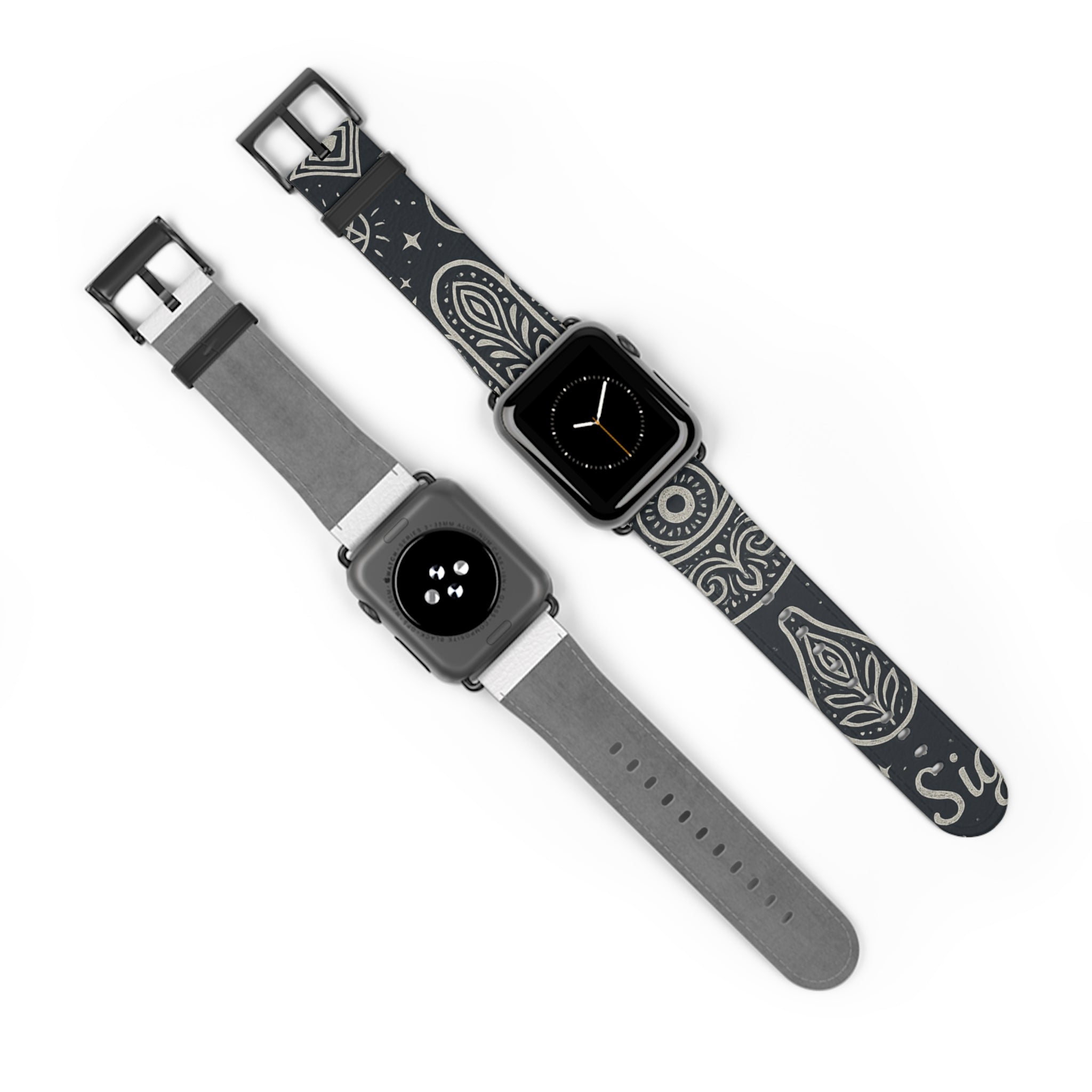 Watch Band - Astral Signature Bohemian Pattern, Ethnic Design, Unique Accessory