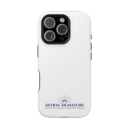 White Phone Case - Impact-Resistant White iPhone & Samsung Galaxy Case by Astral Signature