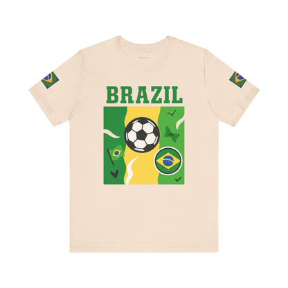 Casual Fashion T-Shirt - GO BRAZIL Team Tee - USA World Cup 2026 Limited Edition