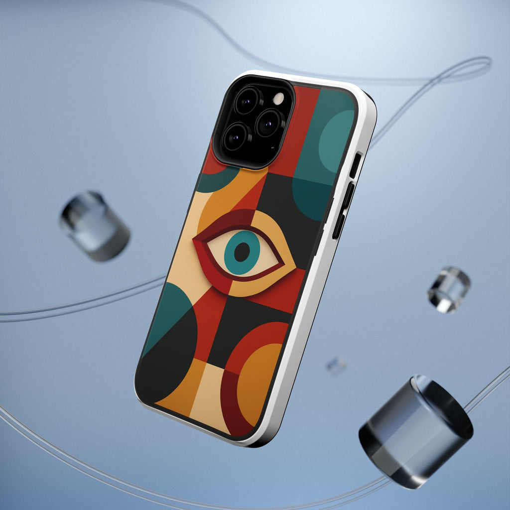 Artistic display showcasing the design of an Astral Signature Spiritual Symbol Phone Case.