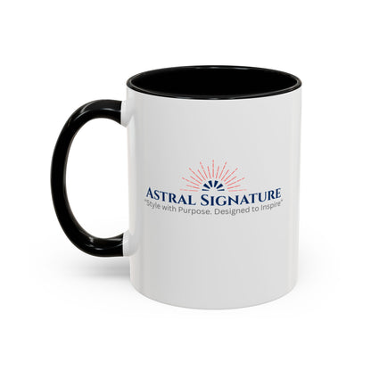 Breathe in and Let go Motivational and Inspirational Coffee Mug by Astral Signature