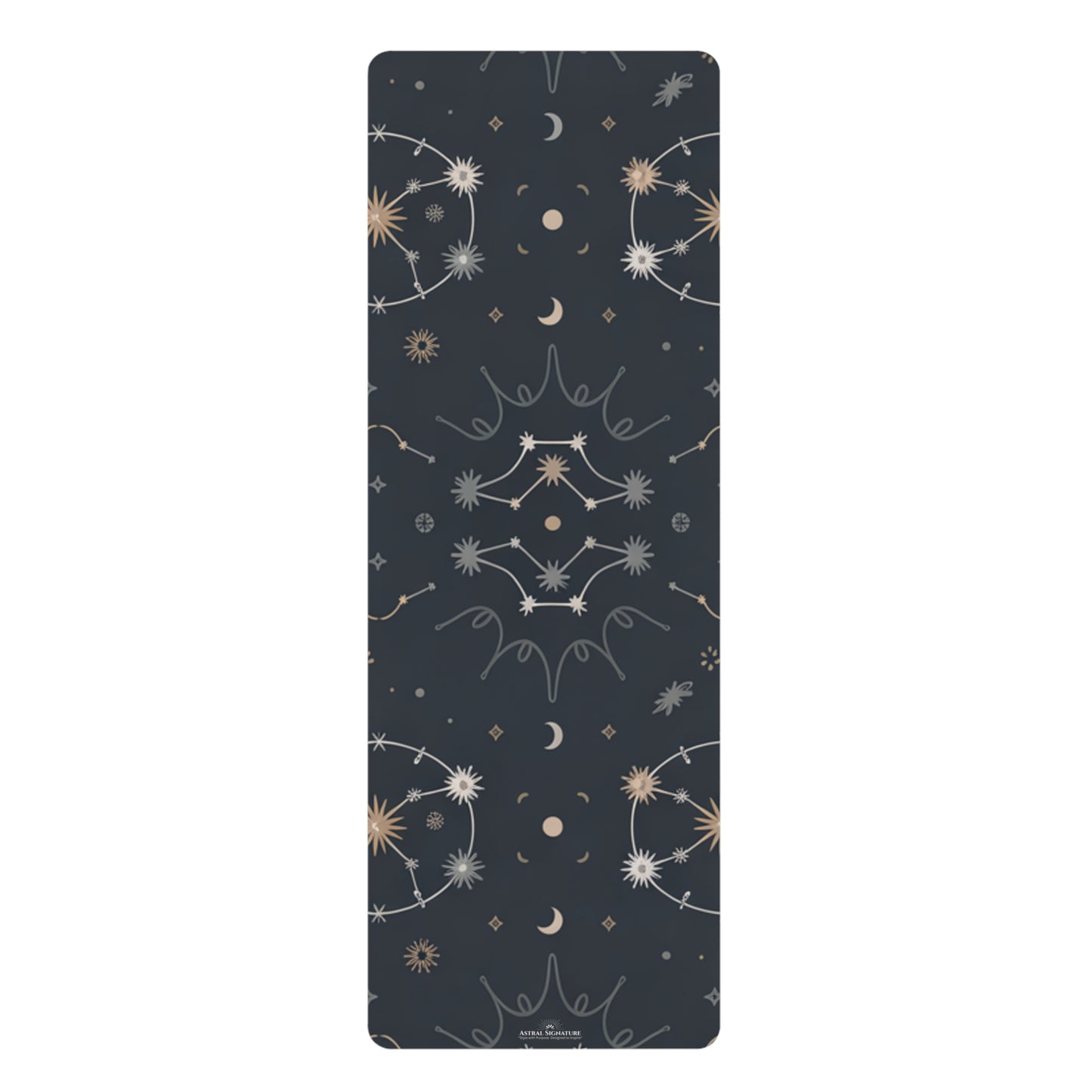 Yoga Mat Celestial Constellation - Stars & Moons - Perfect for Yoga Lovers by Astral Signature