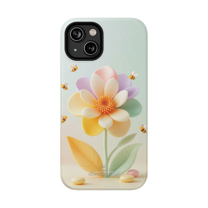 Phone Case Impact-Resistant, Calming 3D Flower Phone Case Impact-Resistant Case for Kids and Adults - Astral Signature