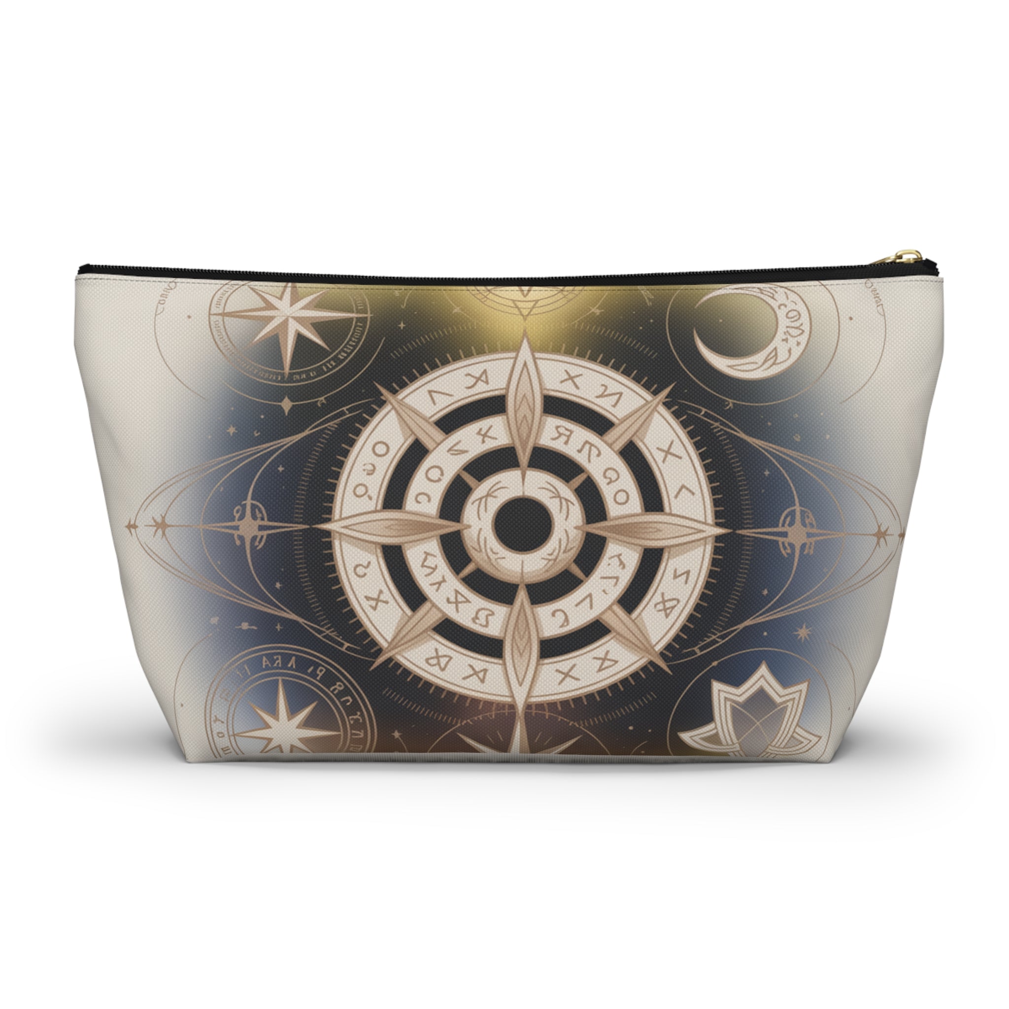 Magical Astrology Pouch, Cosmic Accessory Bag, Zodiac Travel Organizer, Horoscope Makeup Case, Celestial Gift
