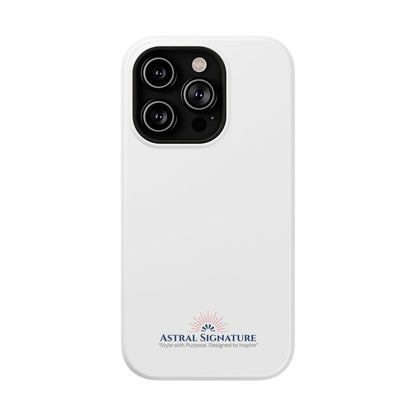 White Phone Case - Impact-Resistant White iPhone & Samsung Galaxy Case by Astral Signature