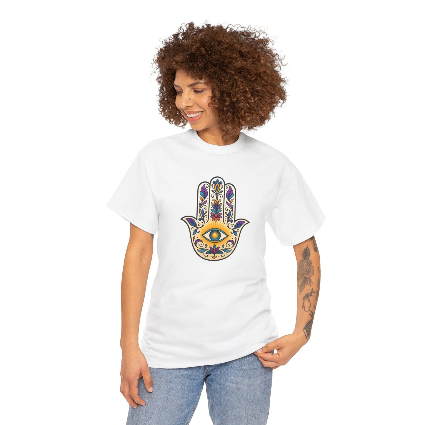 Hamsa Protection Tee - Astral Signature