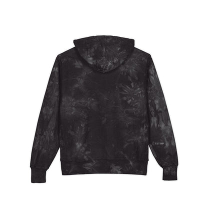 Champion Astral Signature Black Tie-Dye co-branded Hoodie — Embroidered Logo Pullover