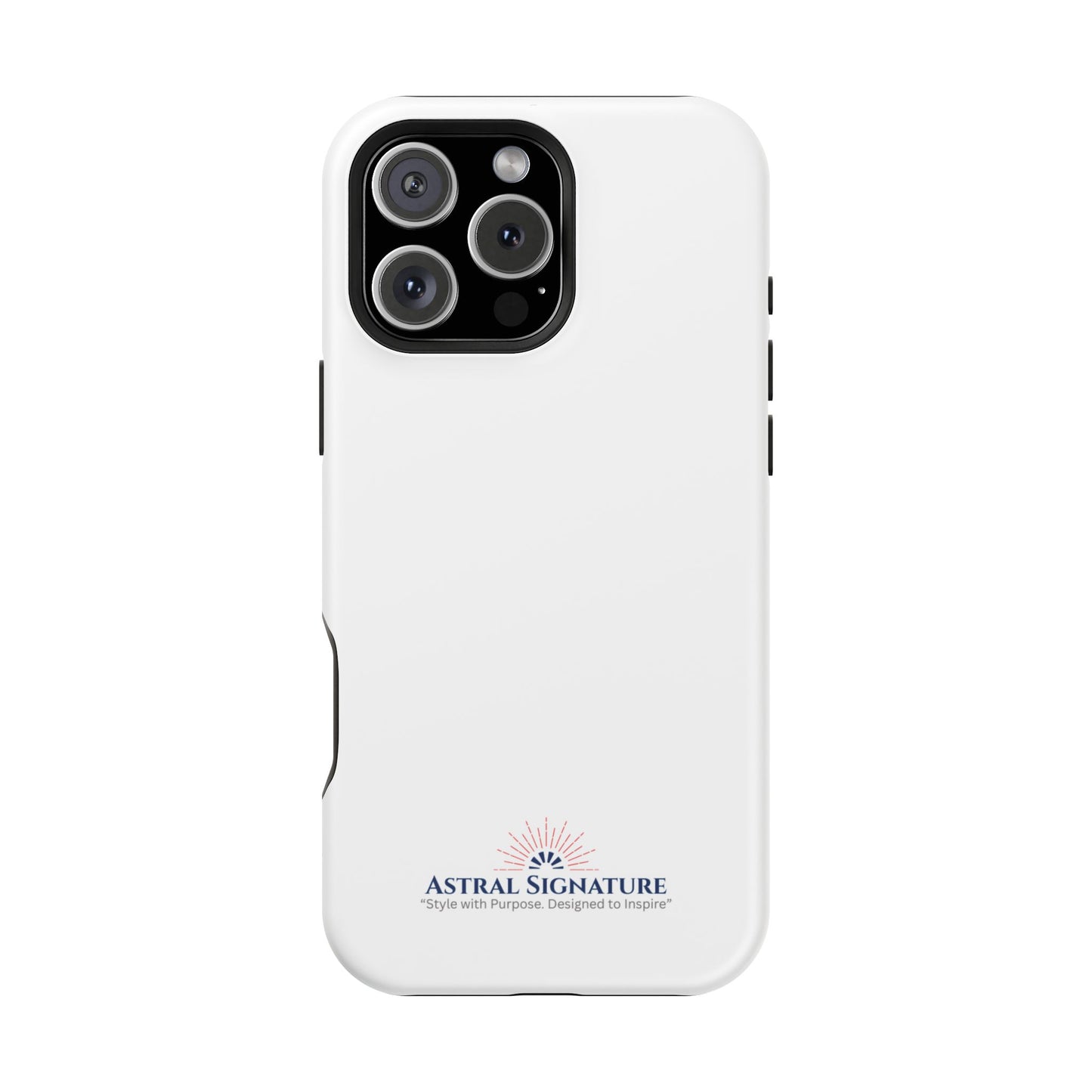 White Phone Case - Impact-Resistant White iPhone & Samsung Galaxy Case by Astral Signature