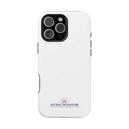 White Phone Case - Impact-Resistant White iPhone & Samsung Galaxy Case by Astral Signature