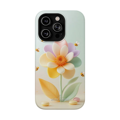 Phone Case Impact-Resistant, Calming 3D Flower Phone Case Impact-Resistant Case for Kids and Adults - Astral Signature