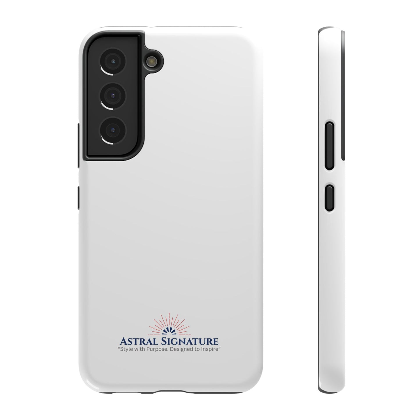 White Phone Case - Impact-Resistant White iPhone & Samsung Galaxy Case by Astral Signature