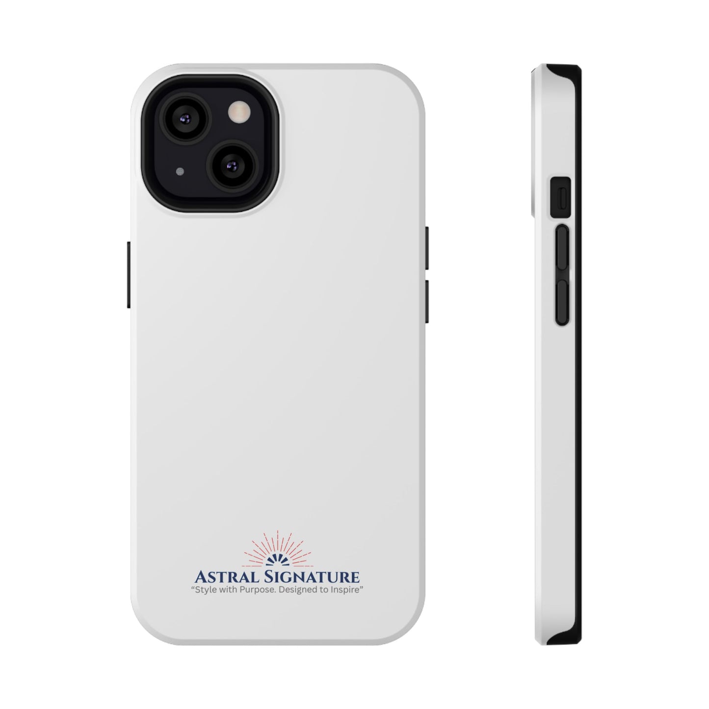 White Phone Case - Impact-Resistant White iPhone & Samsung Galaxy Case by Astral Signature