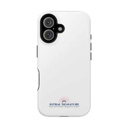 White Phone Case - Impact-Resistant White iPhone & Samsung Galaxy Case by Astral Signature