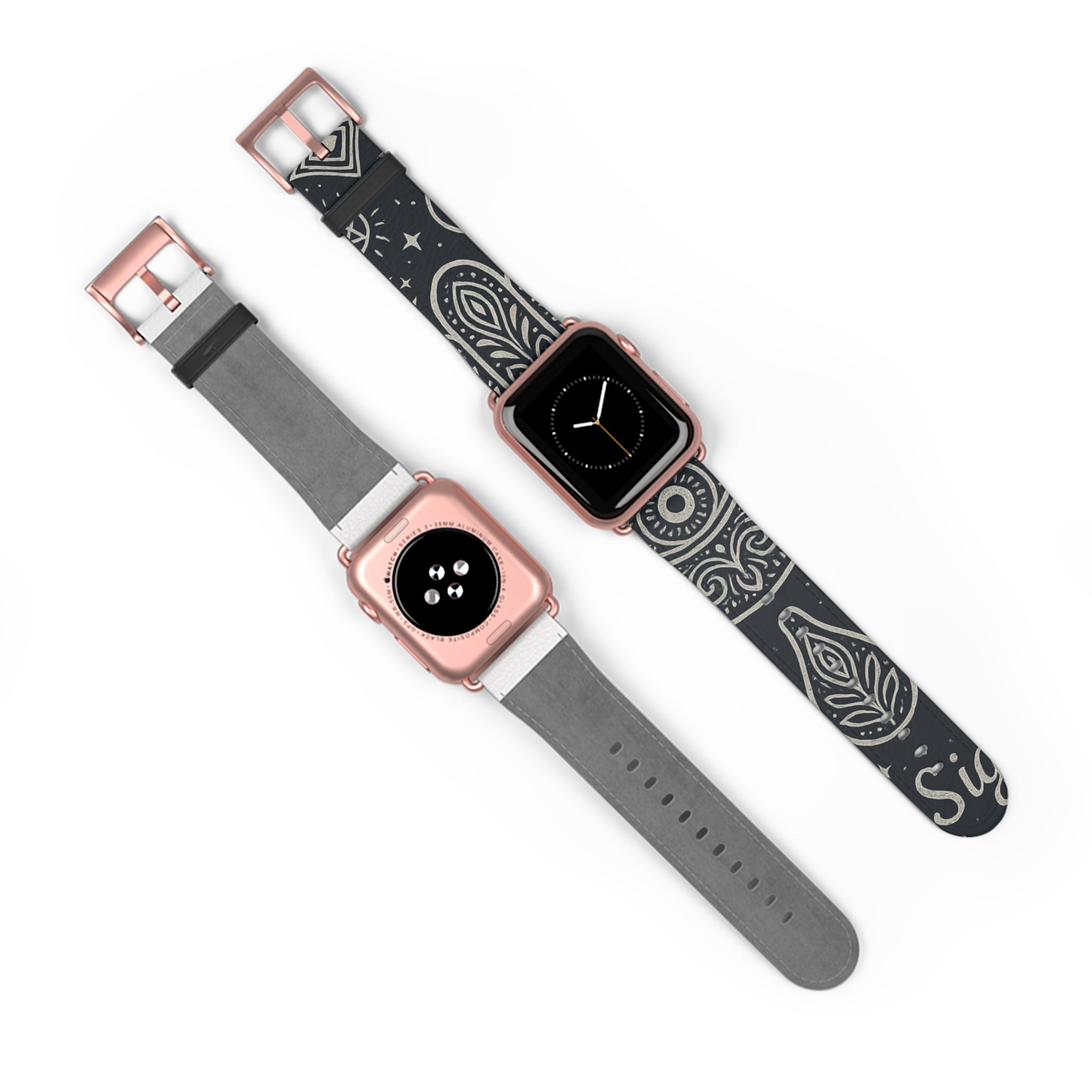 Watch Band - Astral Signature Bohemian Pattern, Ethnic Design, Unique Accessory